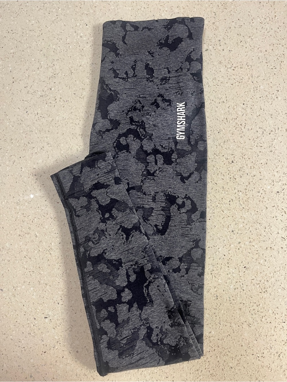 GYMSHARK High Waisted Sculpted Seamless Compression Camo Contour Leggings Med